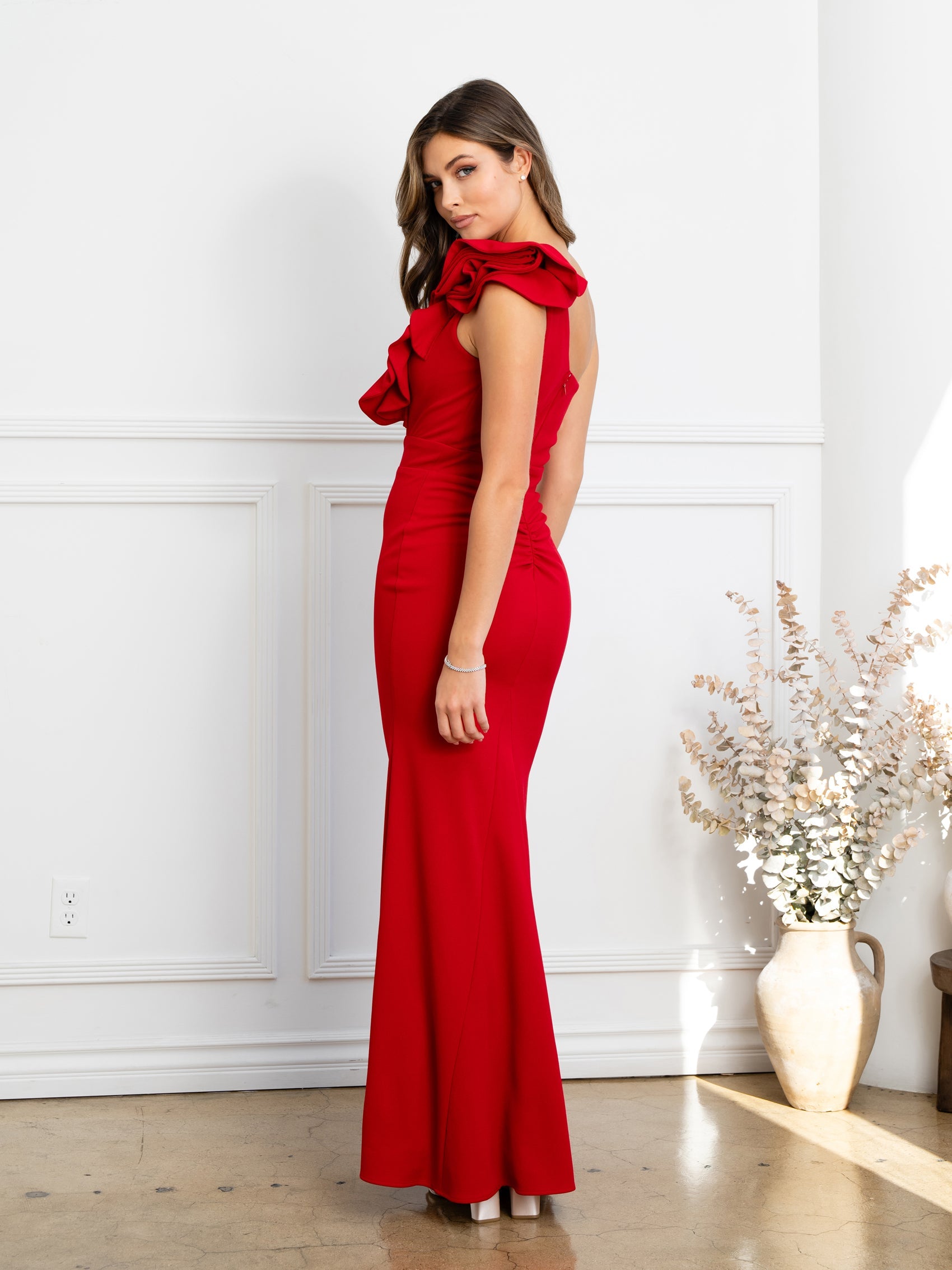 Eva USA 3515 Knit Crepe Bridesmaids Dress