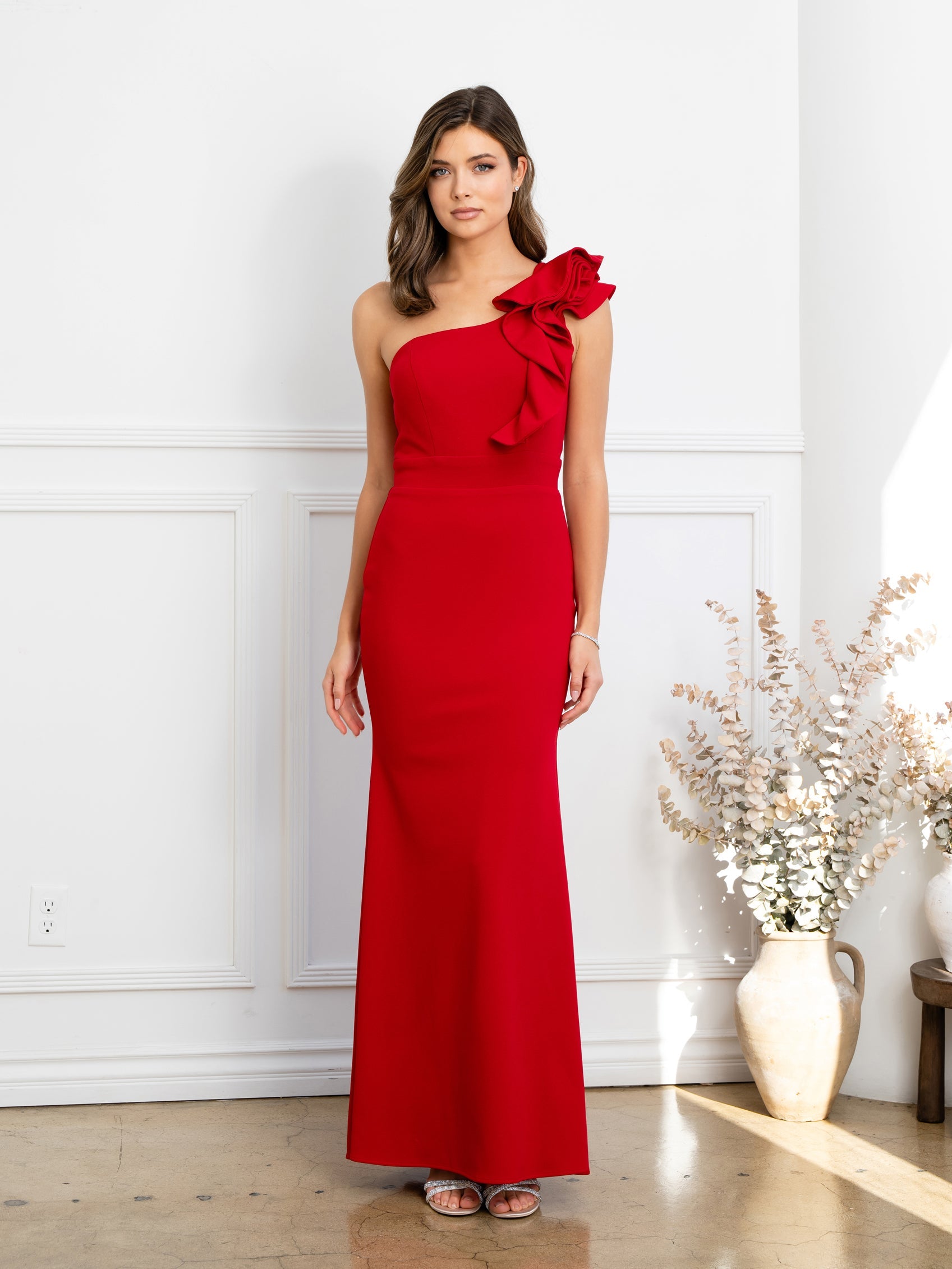 Eva USA 3515 Knit Crepe Bridesmaids Dress