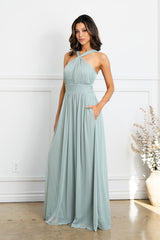 Eva USA EV3520 Stretch Chiffon Bridesmaids Dress