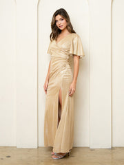 Eva USA EV3521 Metallic Bridesmaids Dress