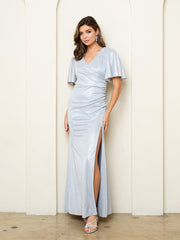 Eva USA EV3521 Metallic Bridesmaids Dress