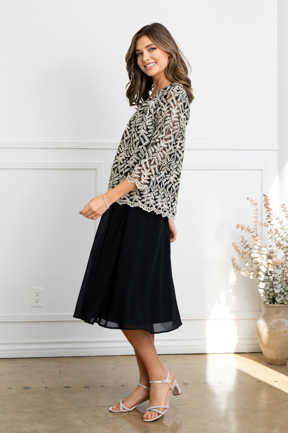 Eva USA 3530 Short Three Piece Formal Mother's Gown