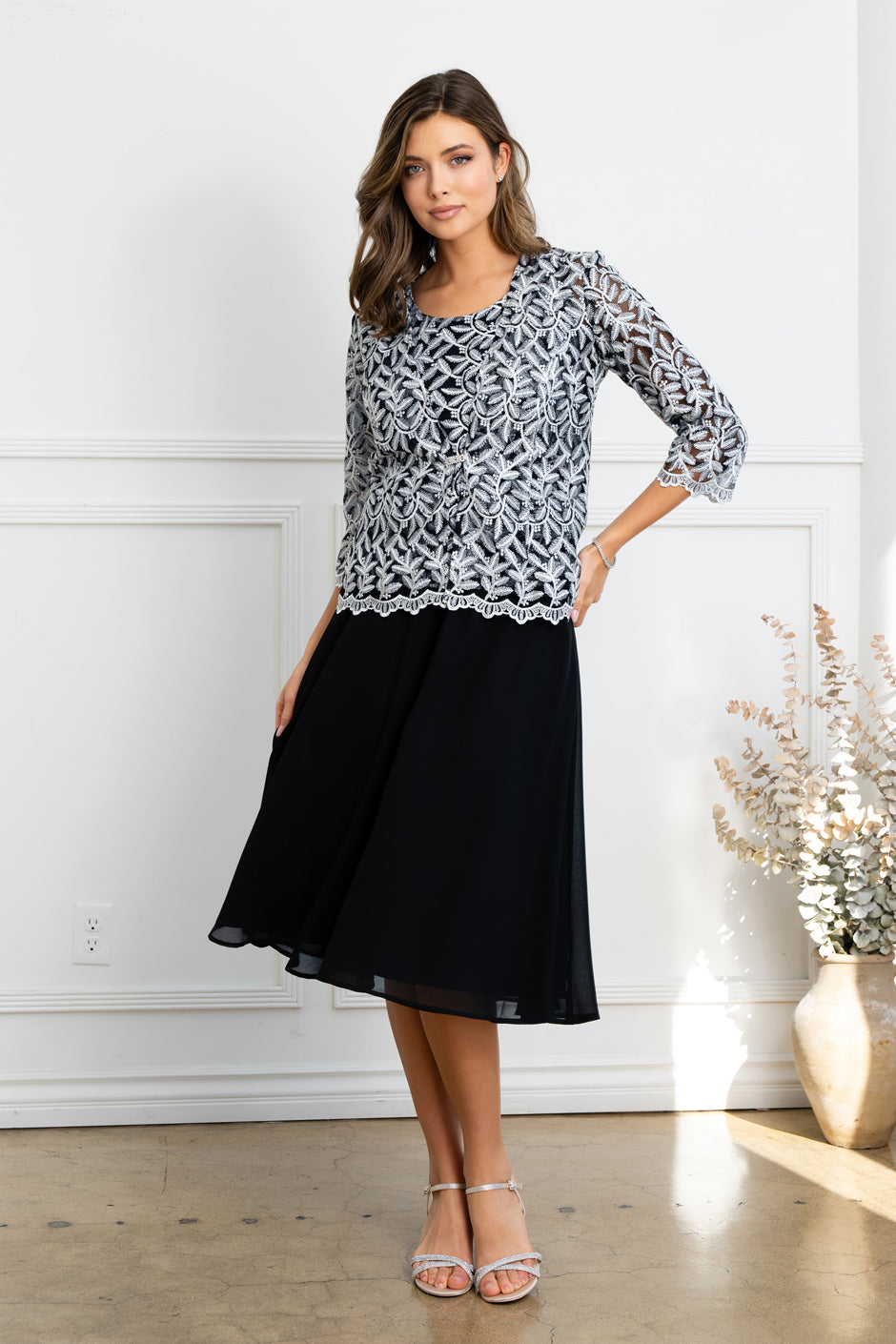 Eva USA 3530 Short Three Piece Formal Mother's Gown