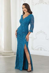 Lenovia 8373 Venice Lace Fit And Flare Mother's Formal Gown