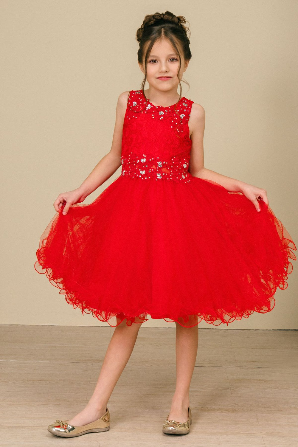Cinderella Couture Kids 5010 Illusion Lace Pageant Dress