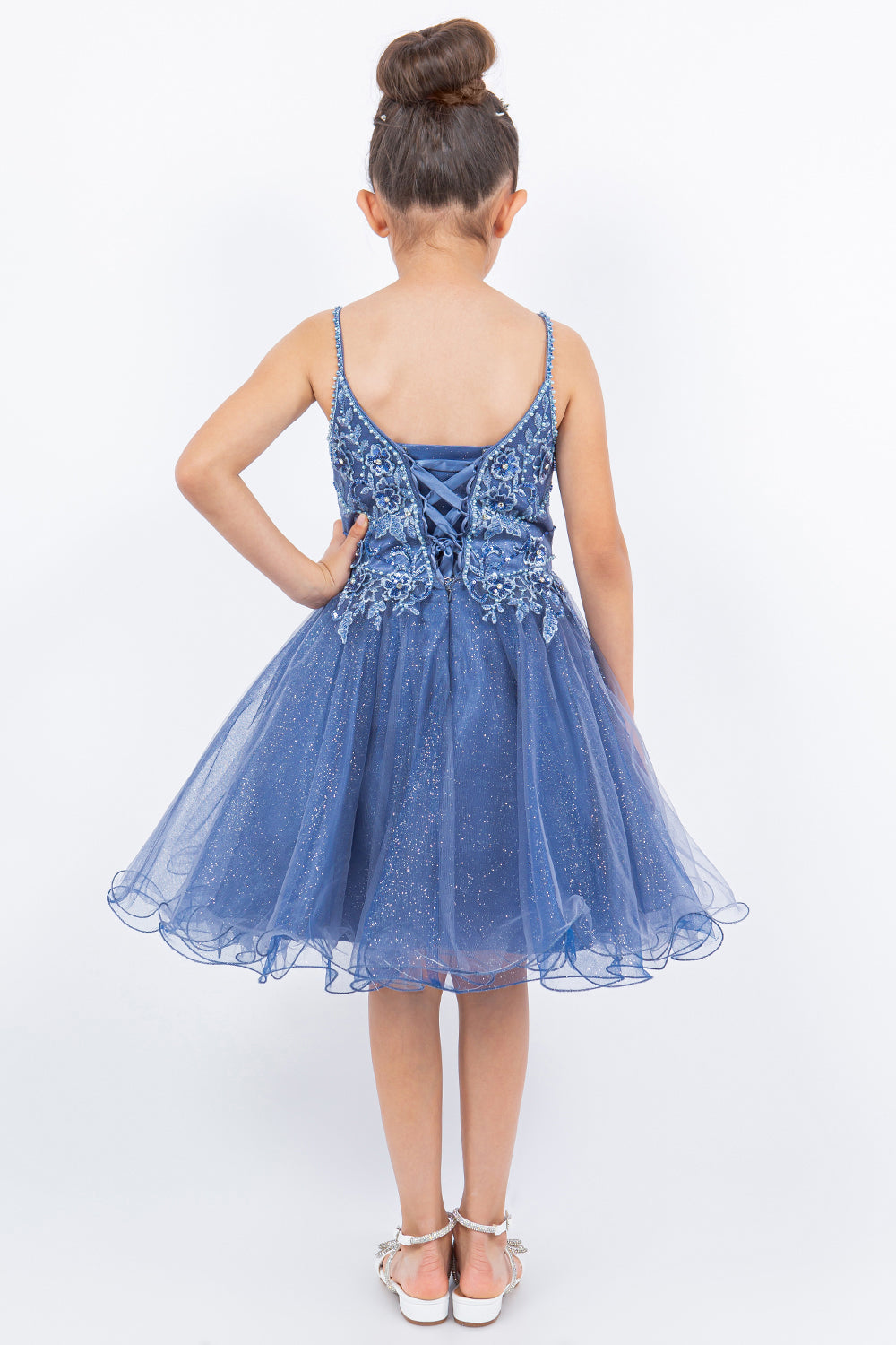 Cinderella Couture Kids 5112 Short Pageant Dress with Rhinestones