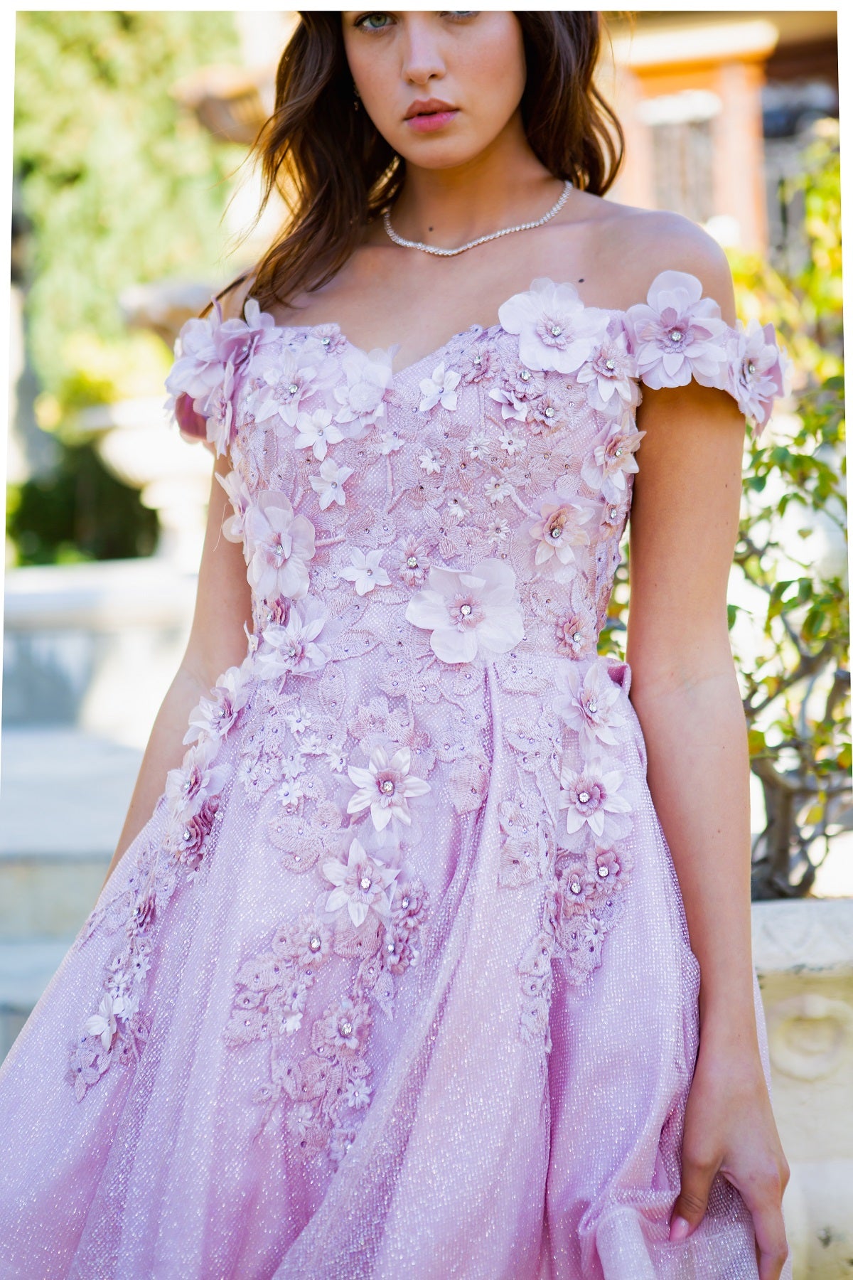 Cinderella Couture 5120J Short 3D Flower Party or Homecoming Dress