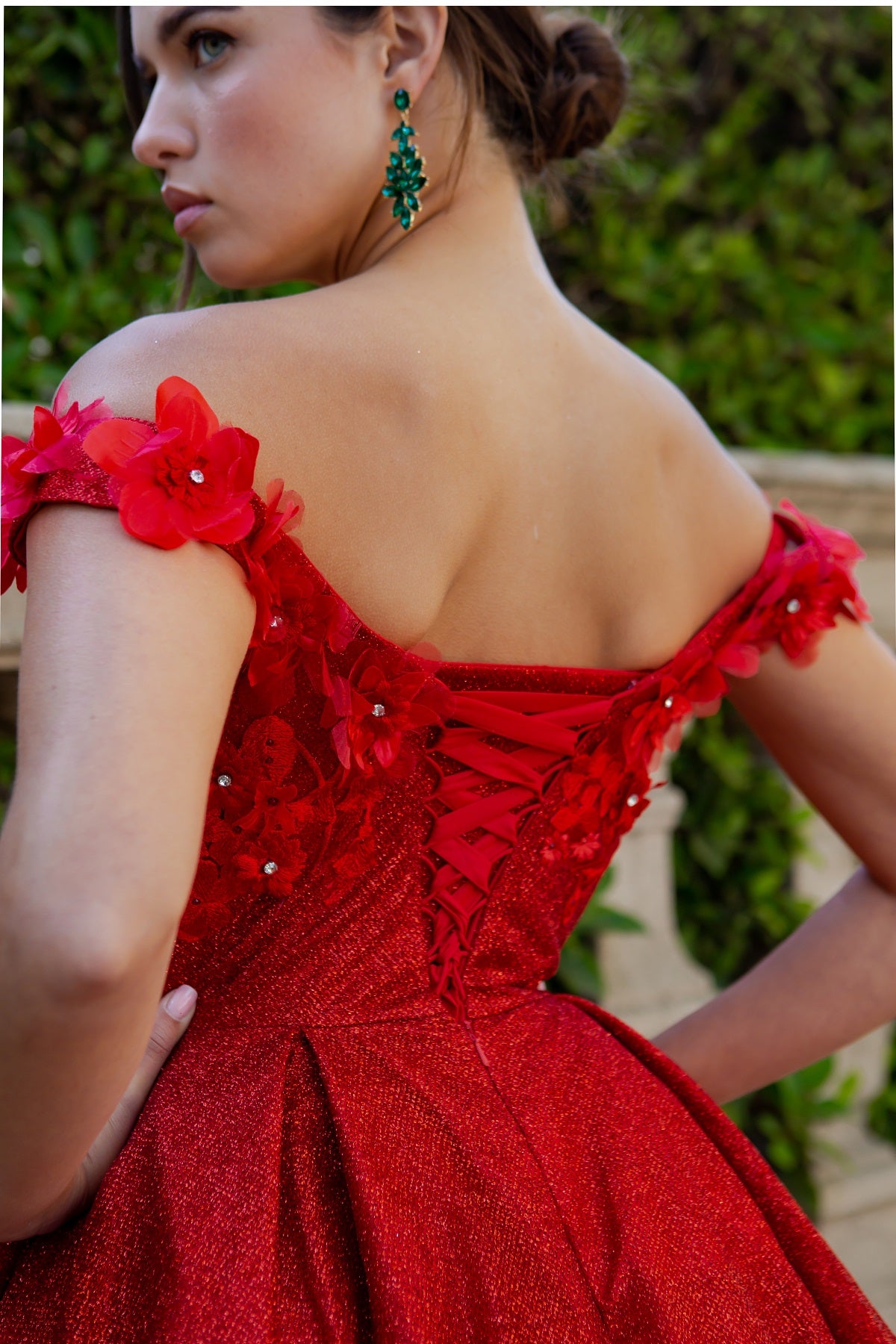 Cinderella Couture 5120J Short 3D Flower Party or Homecoming Dress