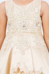 Cinderella Couture CCK-5127 Satin Laser Cut Party Dress