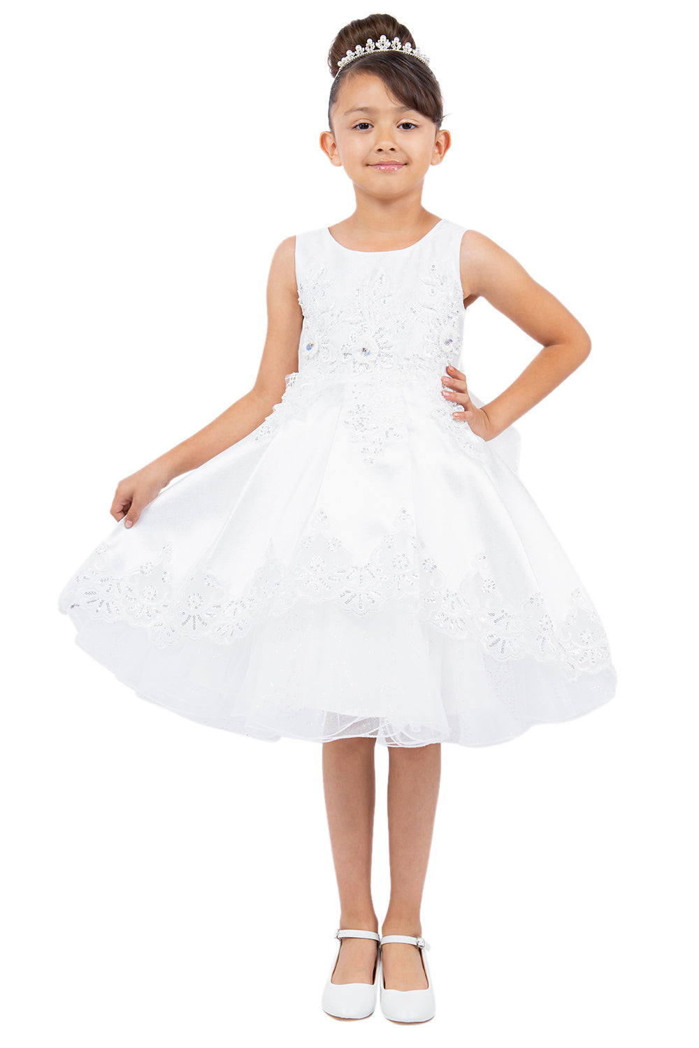 Cinderella Couture CCK-5127 Satin Laser Cut Party Dress
