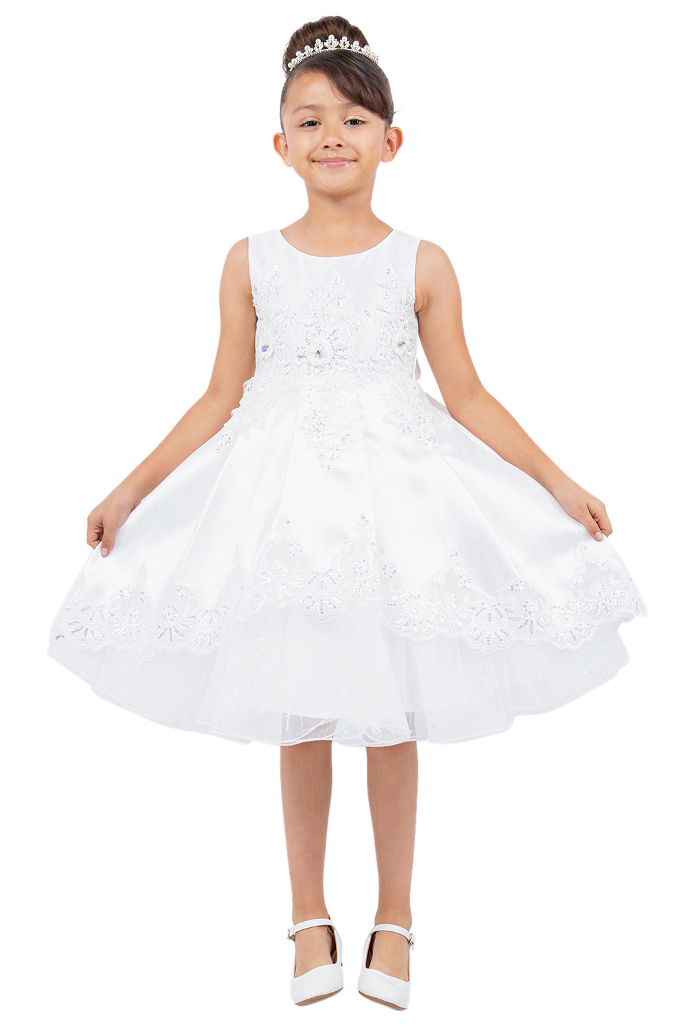 Cinderella Couture CCK-5127 Satin Laser Cut Party Dress