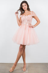 Cinderella Couture 5134J Sparkle Tulle Pixie Homecoming Dress