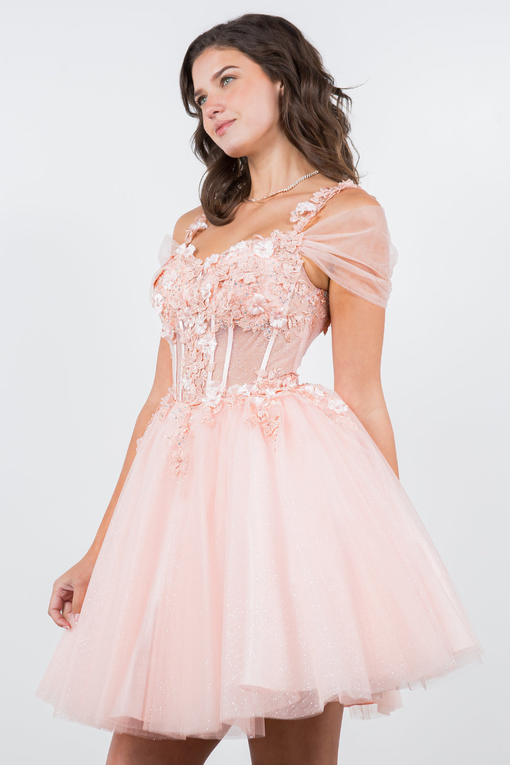 Cinderella Couture 5134J Sparkle Tulle Pixie Homecoming Dress