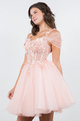 Cinderella Couture 5134J Sparkle Tulle Pixie Homecoming Dress