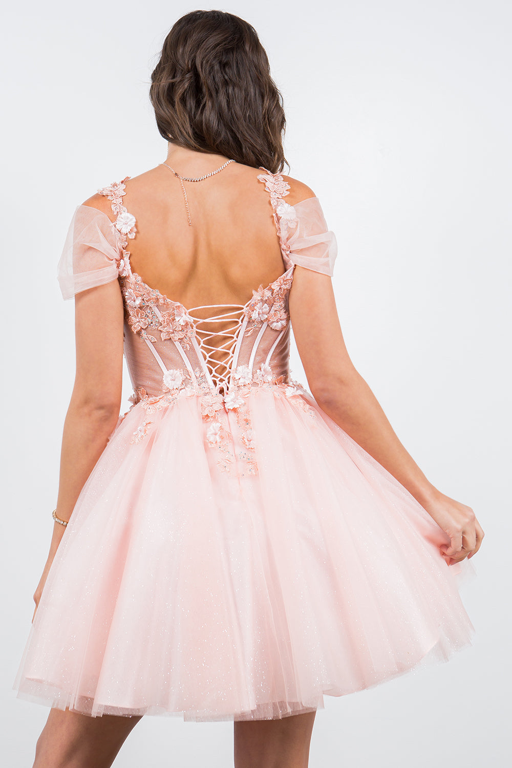 Cinderella Couture 5134J Sparkle Tulle Pixie Homecoming Dress