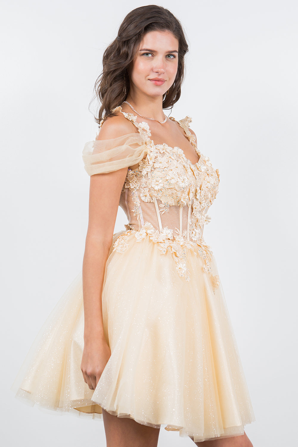Cinderella Couture 5134J Sparkle Tulle Pixie Homecoming Dress
