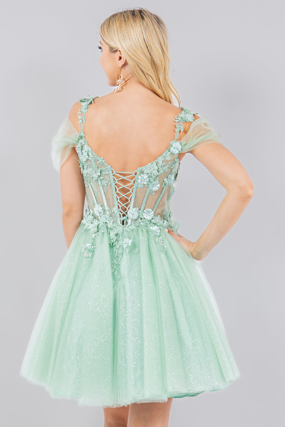 Cinderella Couture 5134J Sparkle Tulle Pixie Homecoming Dress