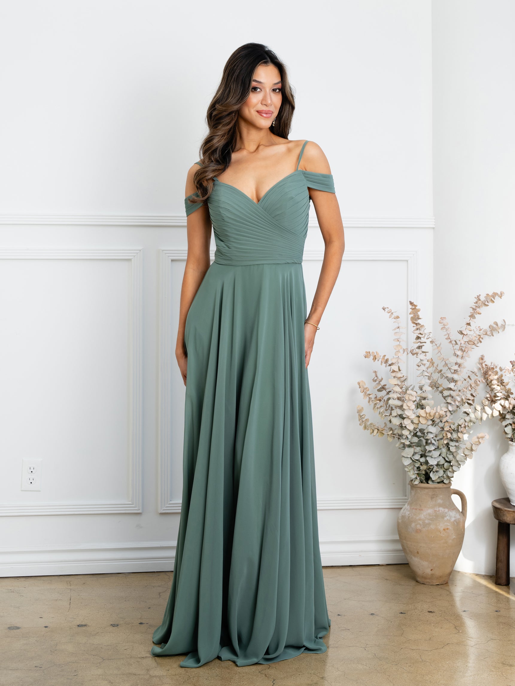 Eva USA EV5183 Classic Chiffon Bridesmaids Dress