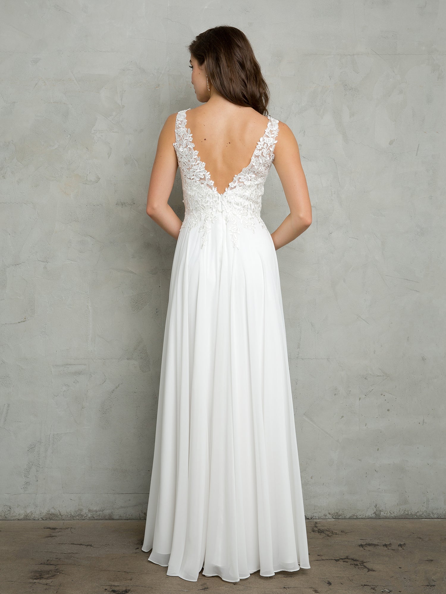Eva USA 5201 Chiffon and Lace Bridesmaids Dress
