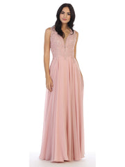 Eva USA 5201 Chiffon and Lace Bridesmaids Dress