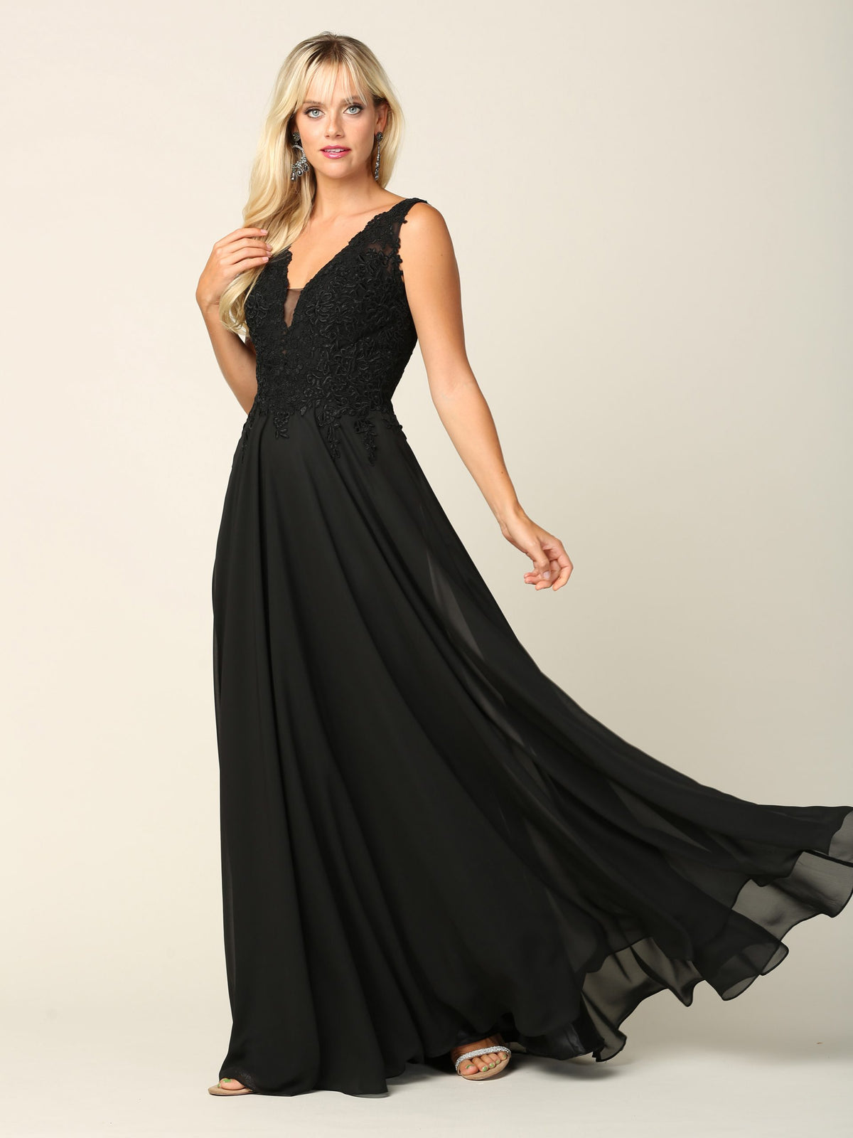 Eva USA 5201 Chiffon and Lace Bridesmaids Dress