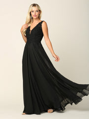 Eva USA 5201 Chiffon and Lace Bridesmaids Dress