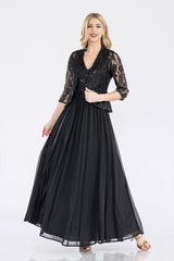 Lenovia 5237 Lace and Chiffon Mother's Gown with Jacket