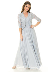 Lenovia 5237 Lace and Chiffon Mother's Gown with Jacket