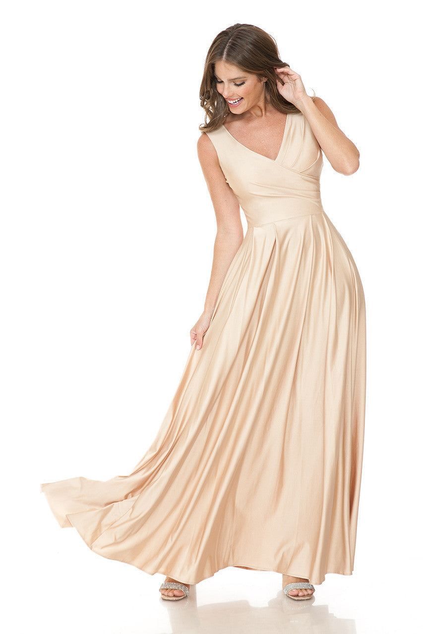 Lenovia 5242 Sleeveless Bridesmaid Dress with Pockets