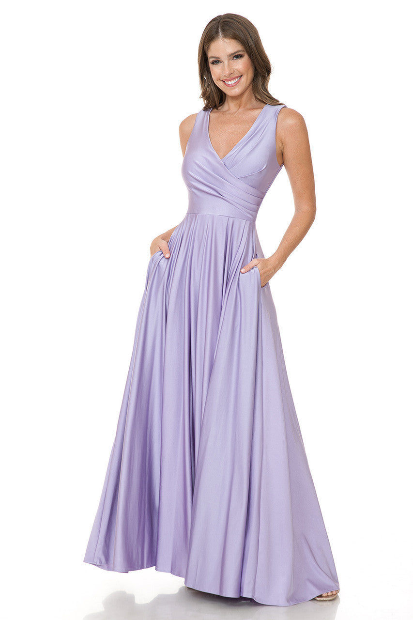 Lenovia 5242 Sleeveless Bridesmaid Dress with Pockets