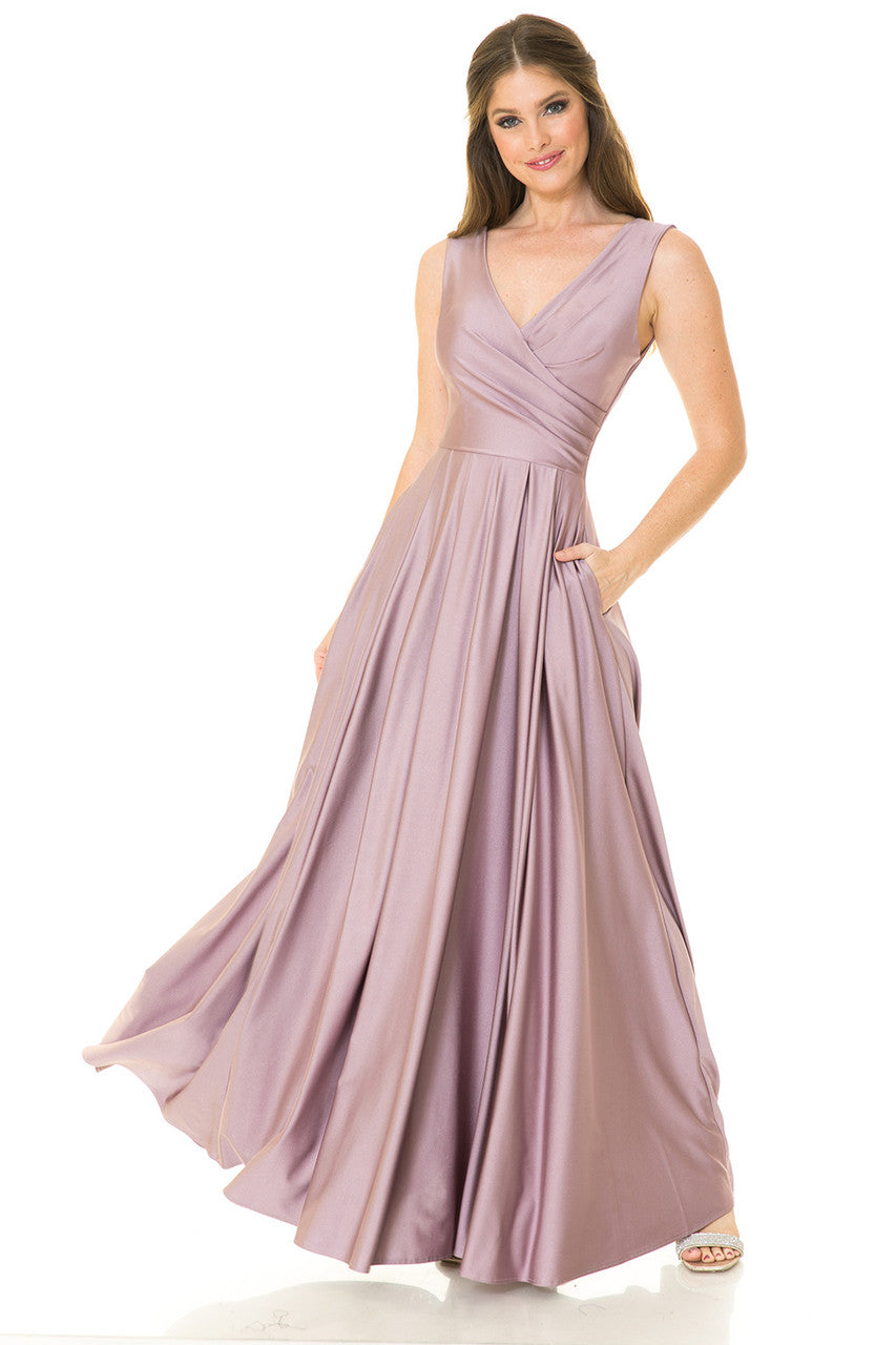 Lenovia 5242 Sleeveless Bridesmaid Dress with Pockets