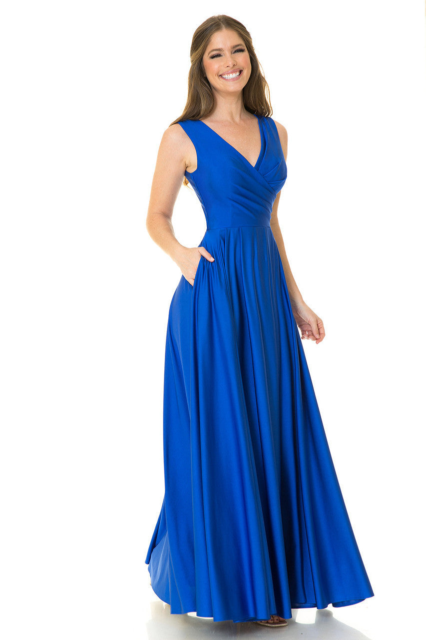 Lenovia 5242 Sleeveless Bridesmaid Dress with Pockets
