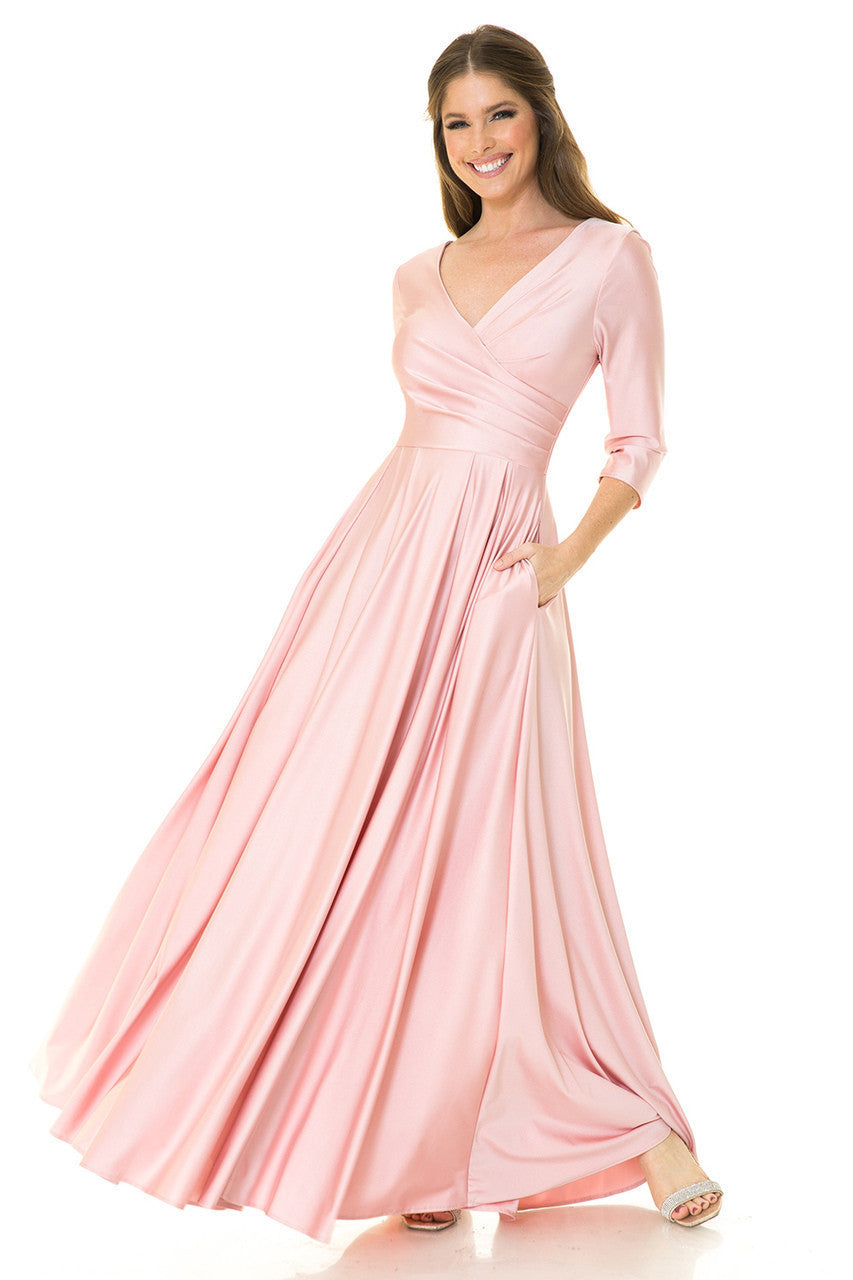 Lenovia 5243 Wrap Style Bridesmaid Dress