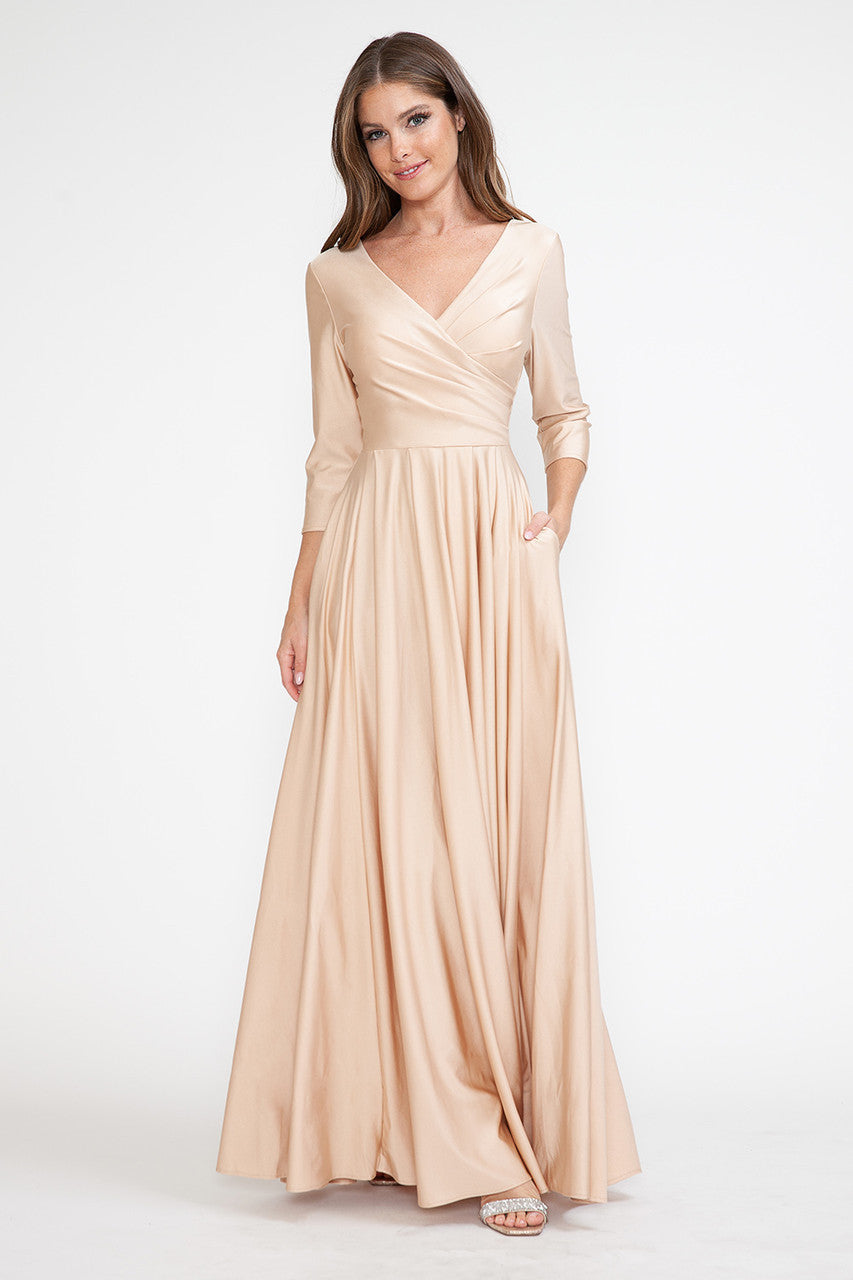 Lenovia 5243 Wrap Style Bridesmaid Dress