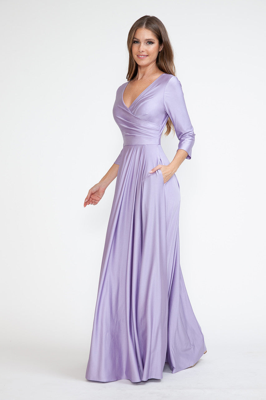 Lenovia 5243 Wrap Style Bridesmaid Dress