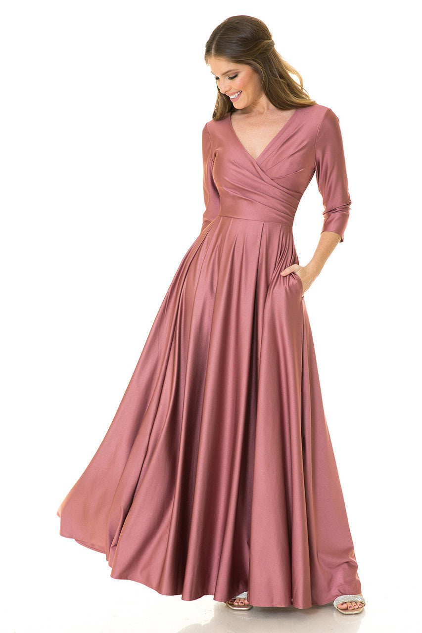Lenovia 5243 Wrap Style Bridesmaid Dress