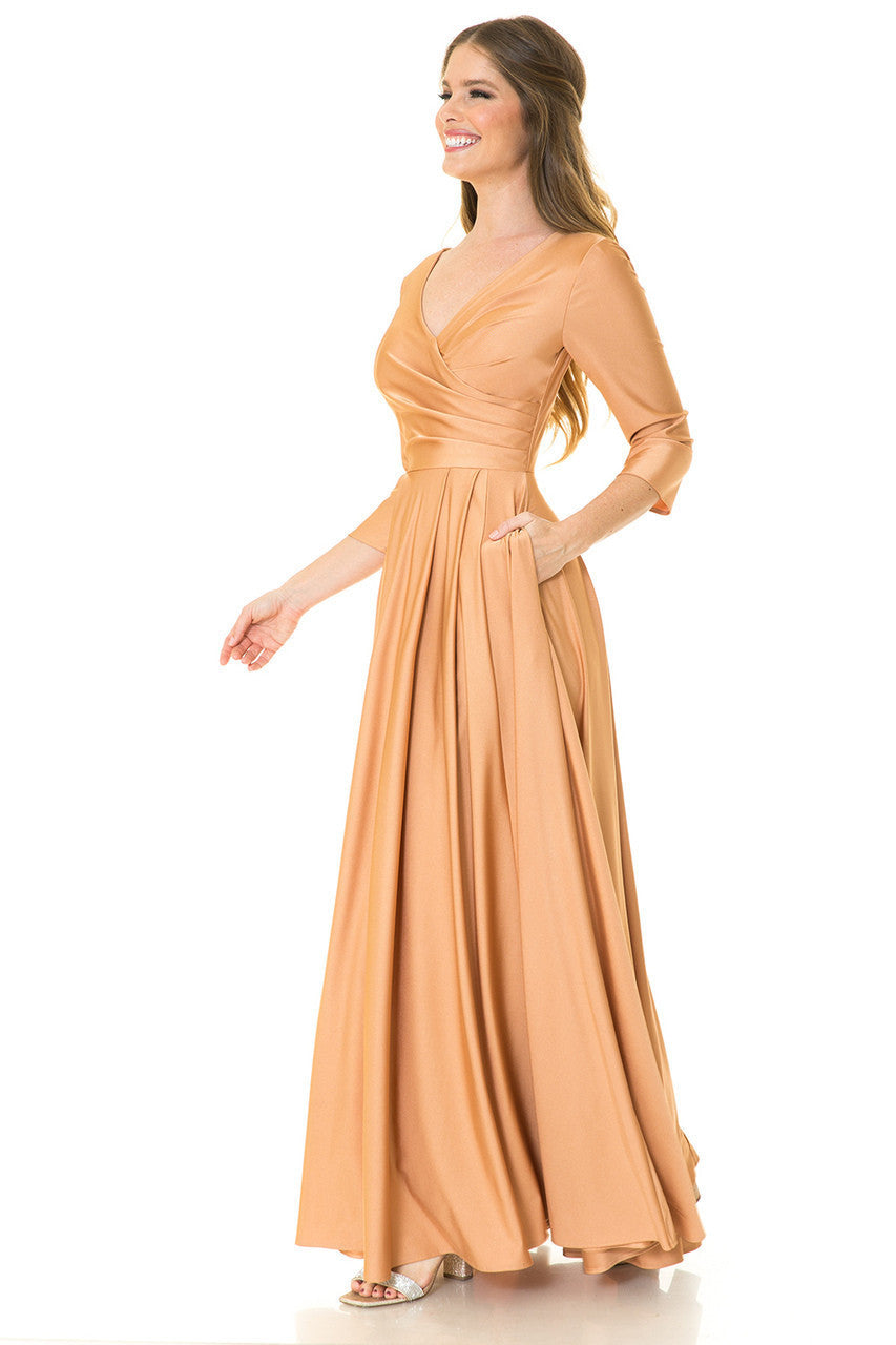 Lenovia 5243 Wrap Style Bridesmaid Dress