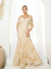 Eva USA EV5250 Mother Lace Formal Gown