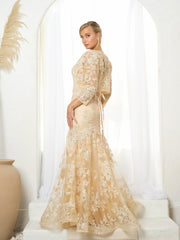 Eva USA EV5250 Mother Lace Formal Gown