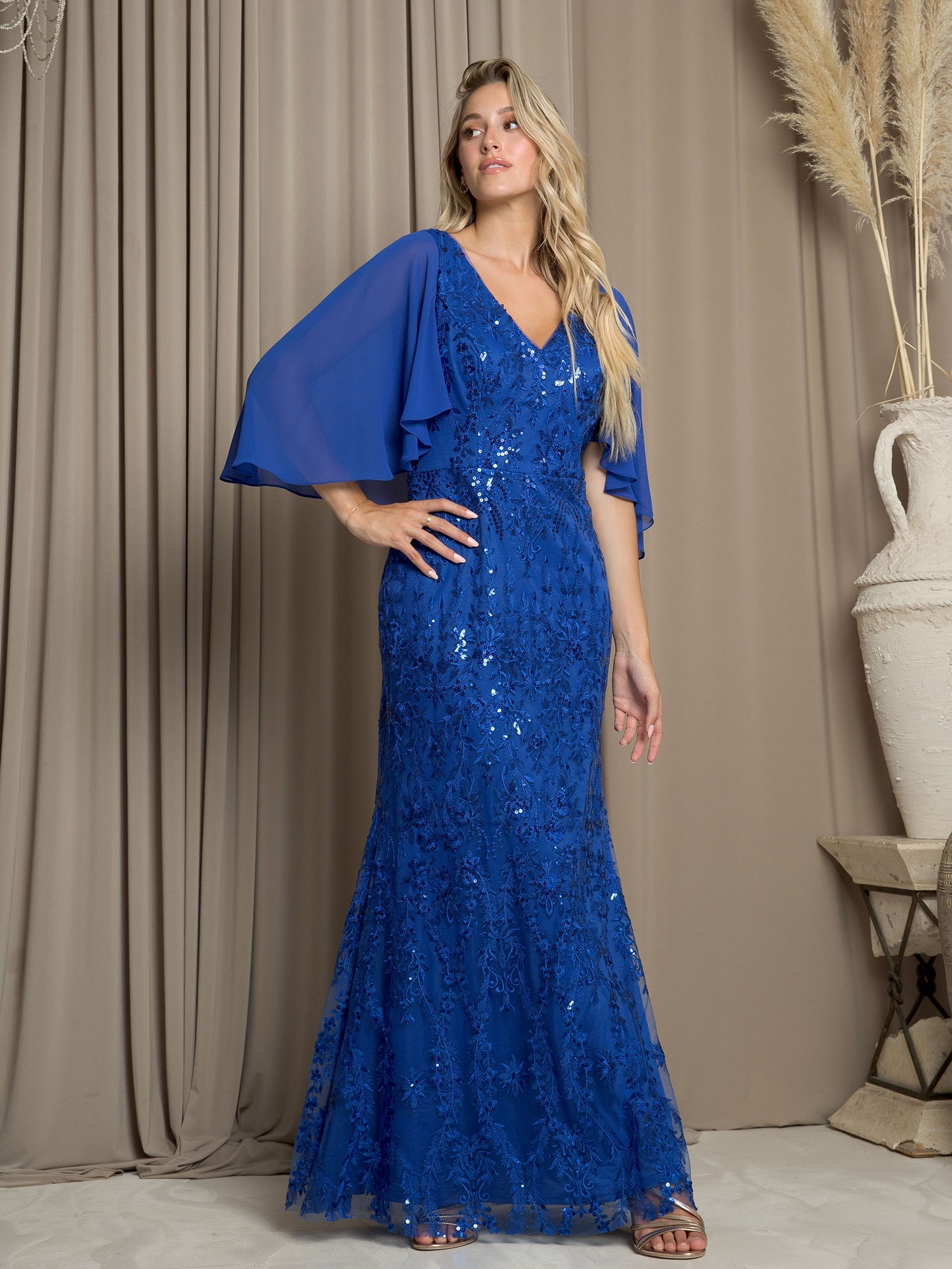 Eva USA 5255 Embellished Formal Gown