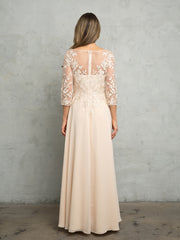 Eva USA EV-5258 Chiffon and Lace Mother of the Bride or Groom Gown