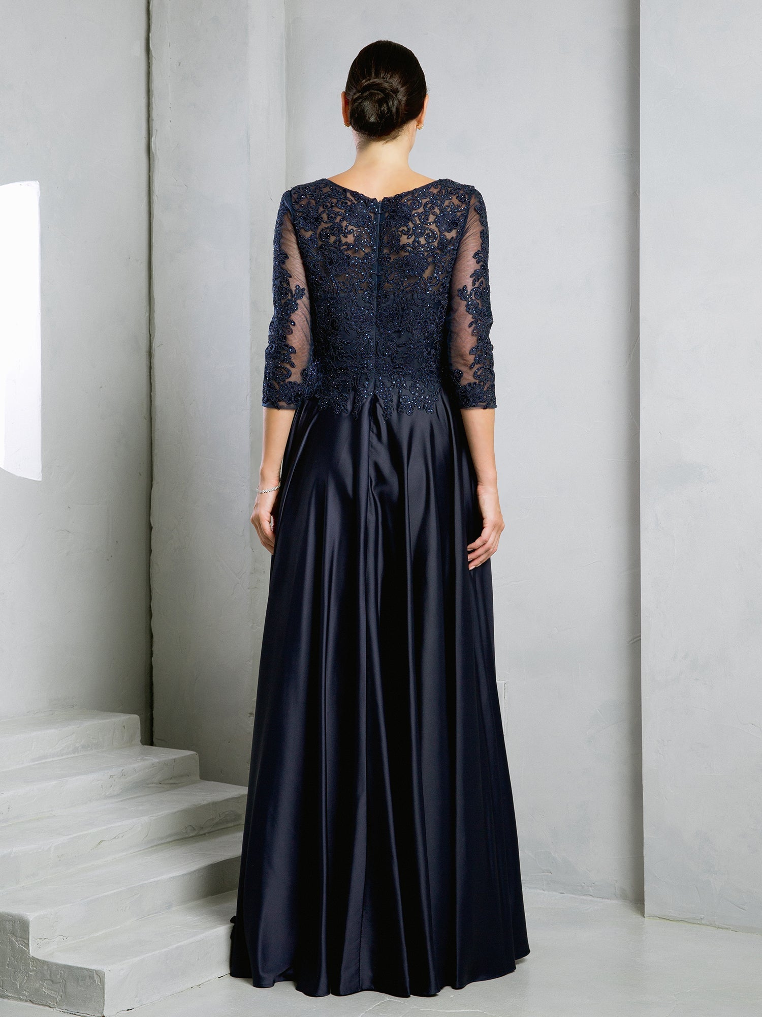 Eva USA 5286 Satin Mother of the Bride or Groom Gown