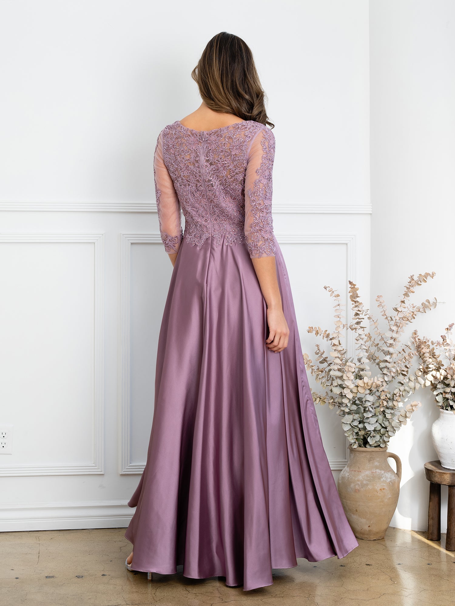 Eva USA 5286 Satin Mother of the Bride or Groom Gown