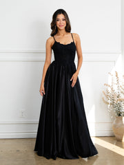 Eva USA EV5289 Satin A line Bridesmaids Gown