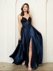 Eva USA EV5294 Satin Evening Gown