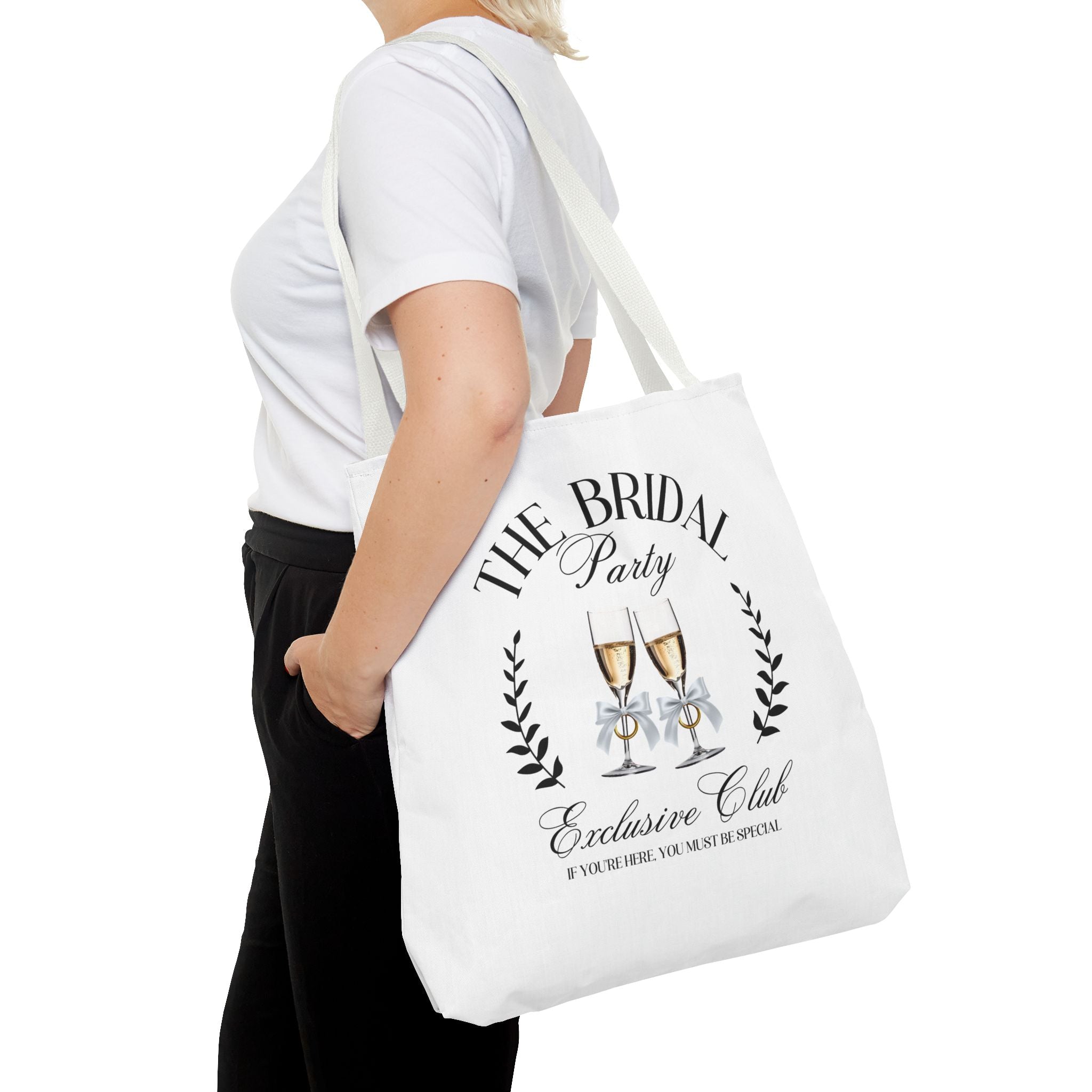 Bridal Party Tote Bag | Stylish Beach Bag, Wedding Gift, Bridal Shower Favor, Reusable Grocery Tote, Gift for Bride