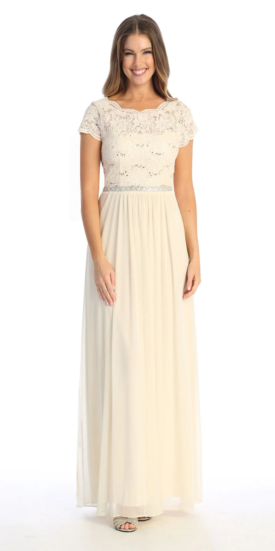 Celavie 6469 Mother of the Bride Formal Gown in Lace and Chiffon