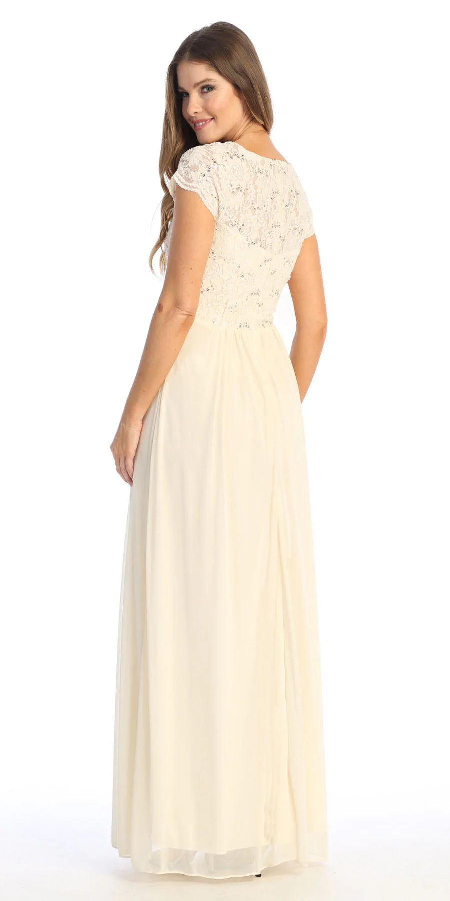 Celavie 6469 Mother of the Bride Formal Gown in Lace and Chiffon
