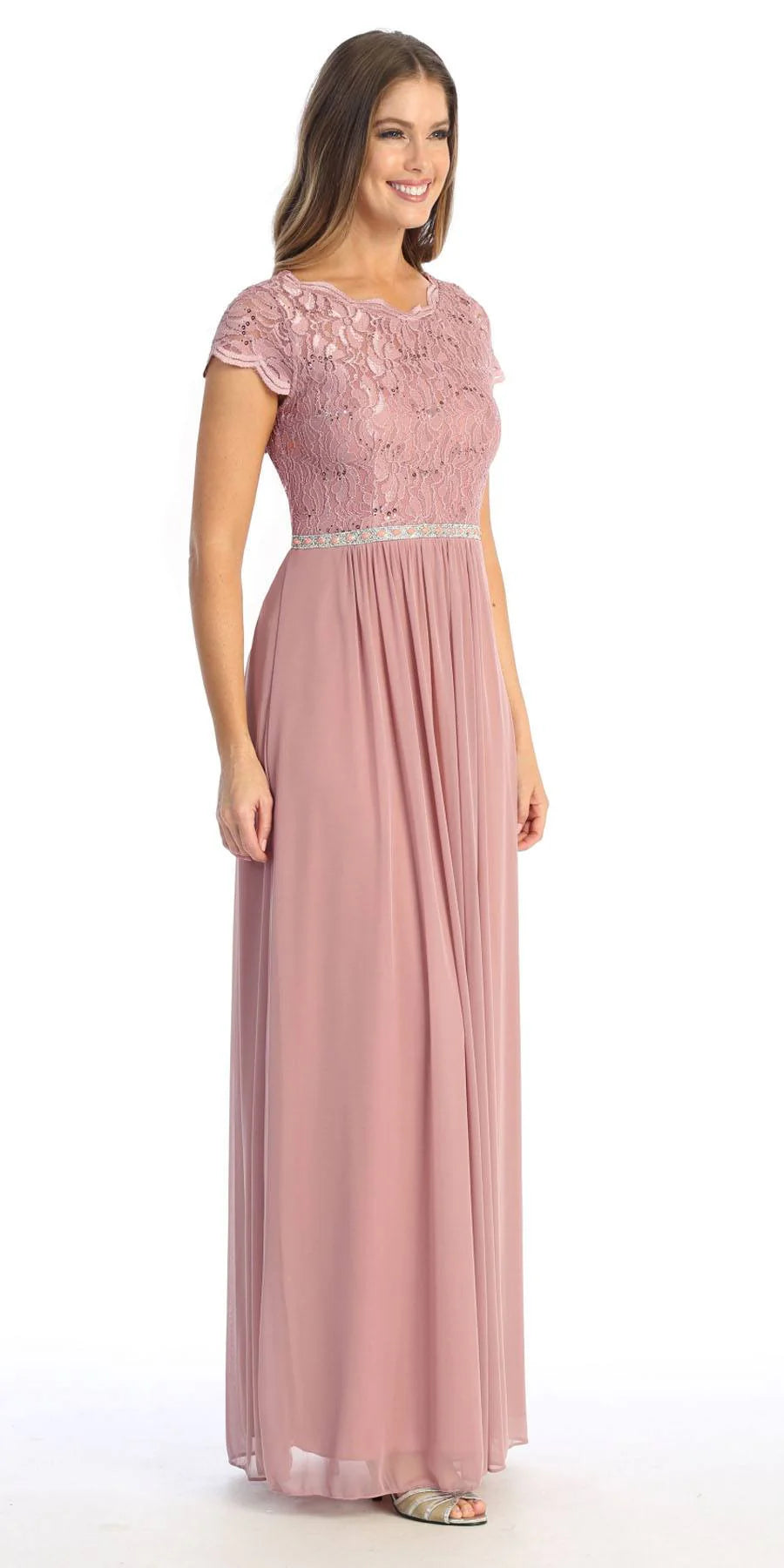 Celavie 6469 Mother of the Bride Formal Gown in Lace and Chiffon