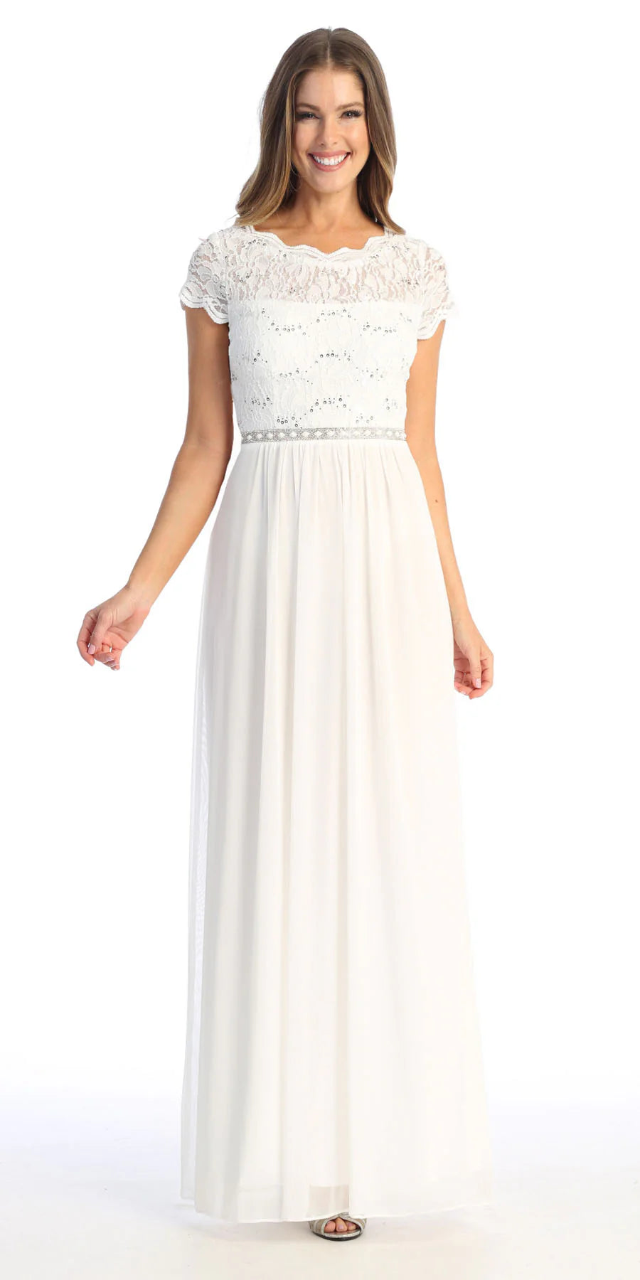Celavie 6469 Mother of the Bride Formal Gown in Lace and Chiffon